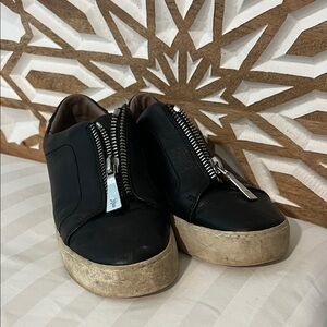 FRYE black Leather Women's Sneakers